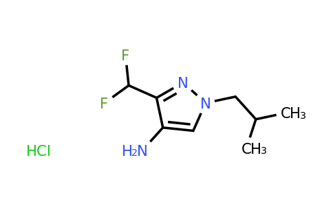 CAS 1423034-57-4 | 3-(difluoromethyl)-1-(2-methylpropyl)-1H-pyrazol-4-amine hydrochloride