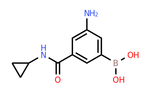 3-Amino-5-(cyclopropylcarbamoyl)phenylboronic acid