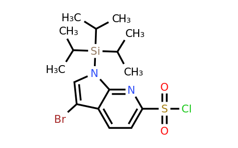 CAS 1423161-96-9 | 3-bromo-1-[tris(propan-2-yl)silyl]-1H-pyrrolo[2,3-b]pyridine-6-sulfonyl chloride