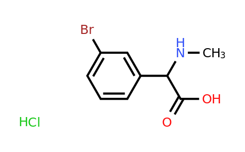 CAS 1423338-14-0 | 2-(3-bromophenyl)-2-(methylamino)acetic acid hydrochloride