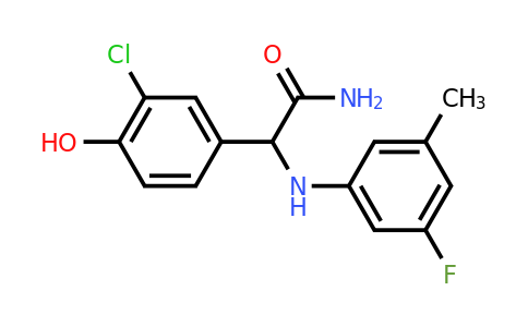 CAS 1423358-13-7 | 2-(3-chloro-4-hydroxyphenyl)-2-[(3-fluoro-5-methylphenyl)amino]acetamide