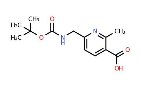 CAS 1423471-60-6 | 6-({[(tert-butoxy)carbonyl]amino}methyl)-2-methylpyridine-3-carboxylic acid