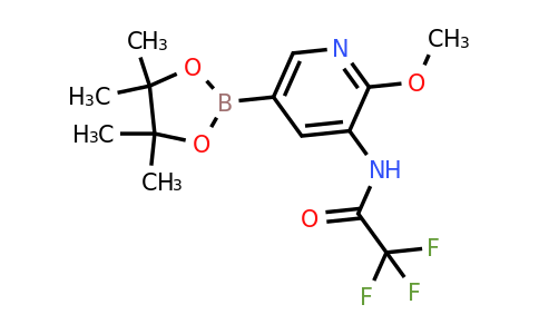 CAS 1425335-58-5 | 2,2,2-Trifluoro-N-(2-methoxy-5-(4,4,5,5-tetramethyl-1,3,2-dioxaborolan-2-yl)pyridin-3-yl)acetamide