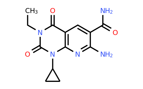 CAS 142557-61-7 | 7-amino-1-cyclopropyl-3-ethyl-2,4-dioxo-1H,2H,3H,4H-pyrido[2,3-d]pyrimidine-6-carboxamide