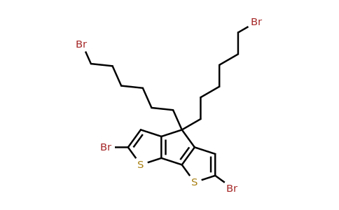 CAS 1426829-76-6 | 2,6-Dibromo-4,4-bis(6-bromohexyl)-4H-cyclopenta[1,2-b:5,4-b']dithiophene