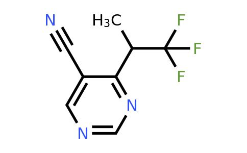 CAS 1427195-03-6 | 4-(2,2,2-Trifluoro-1-methyl-ethyl)-pyrimidine-5-carbonitrile