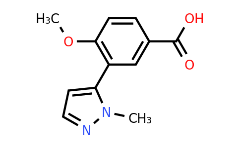 CAS 1427378-54-8 | 4-methoxy-3-(1-methyl-1H-pyrazol-5-yl)benzoic acid
