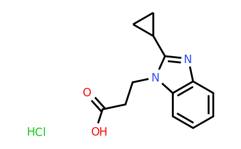 CAS 1427379-09-6 | 3-(2-cyclopropyl-1H-1,3-benzodiazol-1-yl)propanoic acid hydrochloride