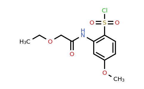 CAS 1427379-29-0 | 2-(2-ethoxyacetamido)-4-methoxybenzene-1-sulfonyl chloride