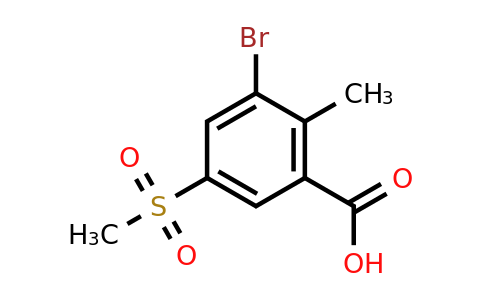 CAS 1427379-34-7 | 3-bromo-5-methanesulfonyl-2-methylbenzoic acid