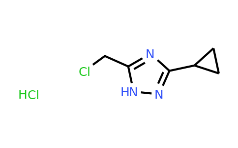 CAS 1427379-56-3 | 5-(chloromethyl)-3-cyclopropyl-1H-1,2,4-triazole hydrochloride