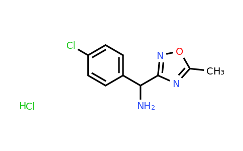 CAS 1427379-58-5 | (4-chlorophenyl)(5-methyl-1,2,4-oxadiazol-3-yl)methanamine hydrochloride