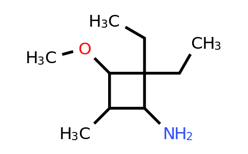 2,2-diethyl-3-methoxy-4-methylcyclobutan-1-amine