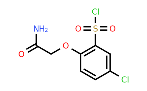 CAS 1427379-76-7 | 2-(carbamoylmethoxy)-5-chlorobenzene-1-sulfonyl chloride