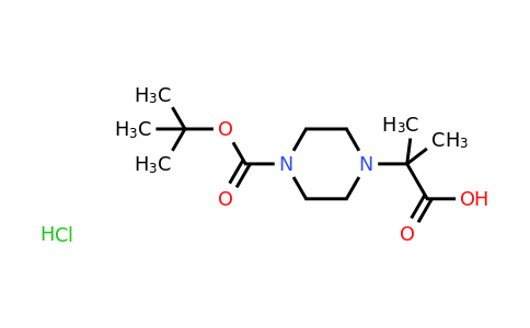 CAS 1427380-01-5 | 2-{4-[(tert-butoxy)carbonyl]piperazin-1-yl}-2-methylpropanoic acid hydrochloride