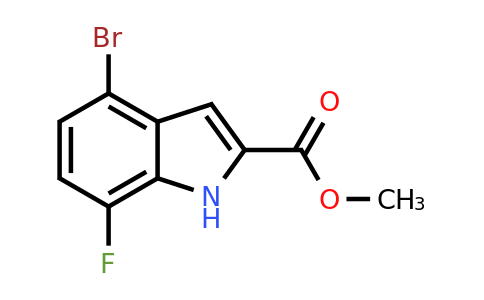 CAS 1427380-14-0 | methyl 4-bromo-7-fluoro-1H-indole-2-carboxylate