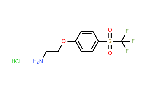 CAS 1427380-92-4 | 2-(4-trifluoromethanesulfonylphenoxy)ethan-1-amine hydrochloride