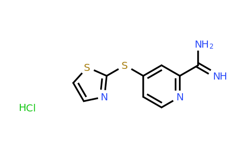 CAS 1427381-01-8 | 4-(1,3-thiazol-2-ylsulfanyl)pyridine-2-carboximidamide hydrochloride