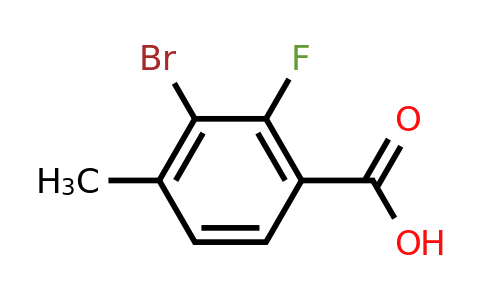 CAS 1427382-06-6 | 3-Bromo-2-fluoro-4-methylbenzoic acid
