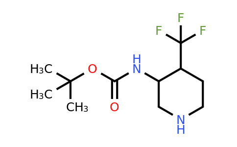 CAS 1427386-85-3 | tert-Butyl N-[4-(trifluoromethyl)piperidin-3-yl]carbamate