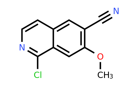 CAS 1427393-40-5 | 1-chloro-7-methoxyisoquinoline-6-carbonitrile