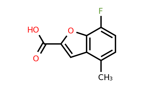 CAS 1427398-20-6 | 7-Fluoro-4-methyl-1-benzofuran-2-carboxylic acid