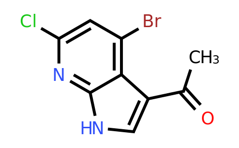 CAS 1427504-14-0 | 1-(4-bromo-6-chloro-1H-pyrrolo[2,3-b]pyridin-3-yl)ethan-1-one