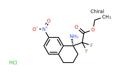 CAS 1427514-88-2 | (R)-Ethyl 2-(1-amino-7-nitro-1,2,3,4-tetrahydronaphthalen-1-yl)-2,2-difluoroacetate hydrochloride