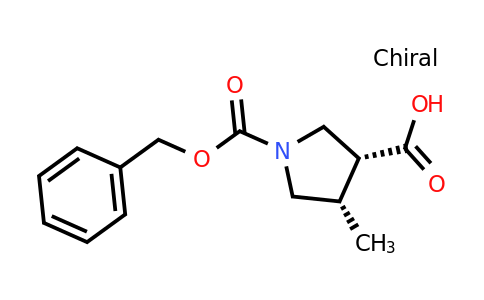 CAS 1428243-36-0 | (3R,4S)-1-Cbz-4-Methyl-pyrrolidine-3-carboxylic acid