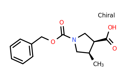 CAS 1428243-71-3 | (3S,4R)-1-Cbz-4-Methyl-pyrrolidine-3-carboxylic acid