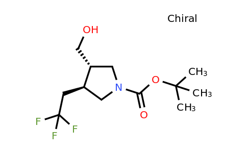 CAS 1428776-18-4 | tert-butyl trans-3-(hydroxymethyl)-4-(2,2,2-trifluoroethyl)pyrrolidine-1-carboxylate