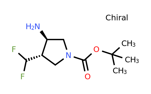 CAS 1428776-51-5 | tert-butyl (3R,4S)-3-amino-4-(difluoromethyl)pyrrolidine-1-carboxylate