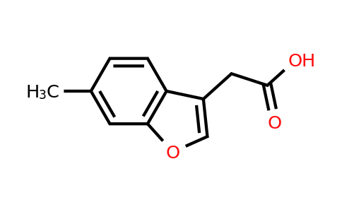 CAS 142917-39-3 | 2-(6-methyl-1-benzofuran-3-yl)acetic acid