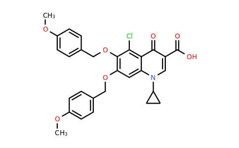 CAS 1429440-05-0 | 5-Chloro-1-cyclopropyl-6,7-bis((4-methoxybenzyl)oxy)-4-oxo-1,4-dihydroquinoline-3-carboxylic acid