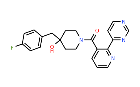 CAS 1429505-54-3 | (4-(4-fluorobenzyl)-4-hydroxypiperidin-1-yl)(2-(pyrimidin-4-yl)pyridin-3-yl)methanone