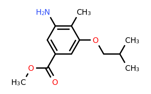 CAS 1429902-40-8 | Methyl 3-amino-5-isobutoxy-4-methylbenzoate