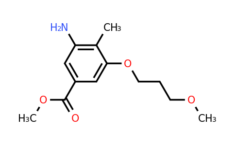 CAS 1429902-43-1 | Methyl 3-amino-5-(3-methoxypropoxy)-4-methylbenzoate