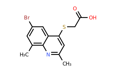 CAS 1429902-72-6 | 2-((6-Bromo-2,8-dimethylquinolin-4-yl)thio)acetic acid