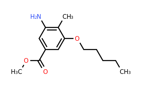 CAS 1429902-94-2 | Methyl 3-amino-4-methyl-5-(pentyloxy)benzoate