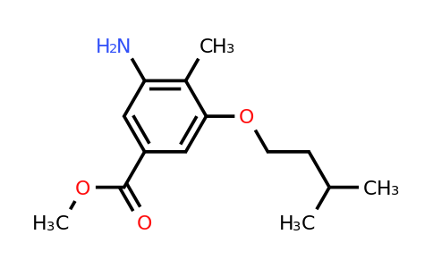CAS 1429903-63-8 | Methyl 3-amino-5-(isopentyloxy)-4-methylbenzoate