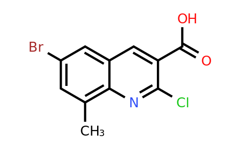 CAS 1429903-89-8 | 6-Bromo-2-chloro-8-methylquinoline-3-carboxylic acid