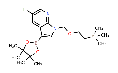 CAS 1429906-45-5 | 5-fluoro-3-(tetramethyl-1,3,2-dioxaborolan-2-yl)-1-{[2-(trimethylsilyl)ethoxy]methyl}-1H-pyrrolo[2,3-b]pyridine