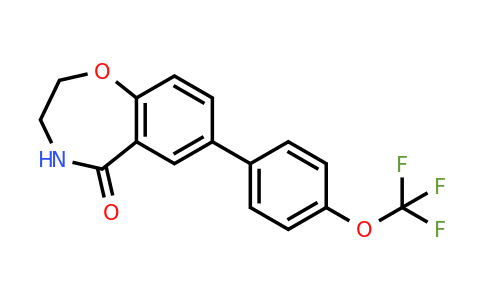 CAS 1430092-39-9 | 7-[4-(trifluoromethoxy)phenyl]-2,3,4,5-tetrahydro-1,4-benzoxazepin-5-one