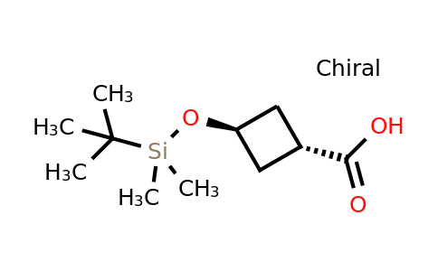 CAS 1431285-79-8 | trans-3-[(tert-butyldimethylsilyl)oxy]cyclobutane-1-carboxylic acid
