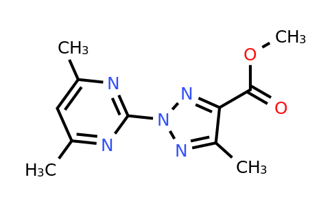 CAS 1431727-88-6 | Methyl 2-(4,6-dimethylpyrimidin-2-yl)-5-methyl-2H-1,2,3-triazole-4-carboxylate