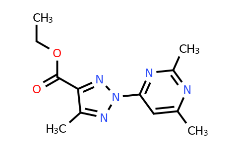 CAS 1431729-53-1 | Ethyl 2-(2,6-dimethylpyrimidin-4-yl)-5-methyl-2H-1,2,3-triazole-4-carboxylate