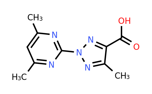 CAS 1431729-56-4 | 2-(4,6-Dimethylpyrimidin-2-yl)-5-methyl-2H-1,2,3-triazole-4-carboxylic acid