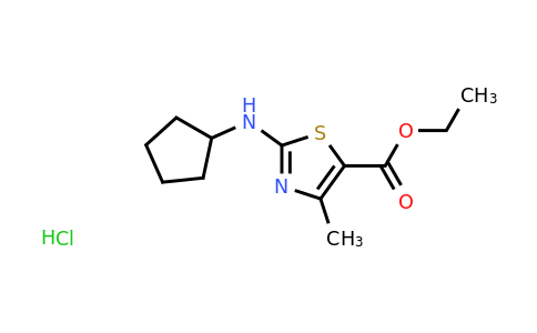 CAS 1431962-17-2 | ethyl 2-(cyclopentylamino)-4-methyl-1,3-thiazole-5-carboxylate hydrochloride