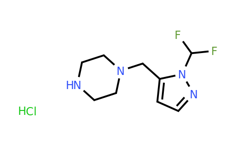 CAS 1431964-10-1 | 1-{[1-(difluoromethyl)-1H-pyrazol-5-yl]methyl}piperazine hydrochloride