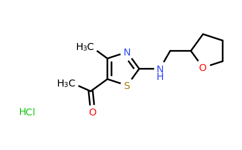 CAS 1431965-24-0 | 1-(4-methyl-2-{[(oxolan-2-yl)methyl]amino}-1,3-thiazol-5-yl)ethan-1-one hydrochloride